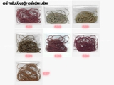 Túi 10g chỉ thêu ấn độ dạng kẽm tròn 1mm lì (matte) mềm