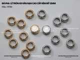 Đá pha lê tròn K9 vân rạn cao cấp không đế 12mm cao cấp