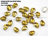 Túi 5 hạt đá giọt nước, đế trắng size đại 18*25mm 20*30mm