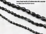 Túi hạt pha lê giọt nước lỗ thẳng màu sắc loại đẹp