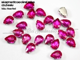 Túi 5 hạt đá giọt nước, đế trắng size đại 18*25mm 20*30mm
