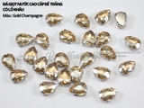 Túi 5 hạt đá giọt nước, đế trắng size đại 18*25mm 20*30mm