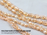 Túi hạt pha lê giọt nước lỗ thẳng màu sắc loại đẹp