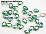Túi 5 hạt đá giọt nước, đế trắng size đại 18*25mm 20*30mm