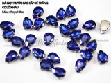 Túi 5 hạt đá giọt nước, đế trắng size đại 18*25mm 20*30mm