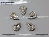 Đá giọt nước nhọn viền đá nhỏ cùng màu 8*13mm