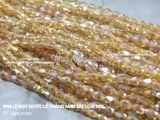 Dây pha lê giọt nước lỗ thẳng màu sắc loại đẹp tự làm DIY handmade