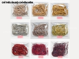 Túi 10g chỉ thêu ấn độ dạng kẽm xoắn nhăn mềm 1,5mm