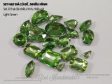 Set hạt đá có đế lỗ khâu nhiều hình