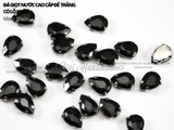 Túi 5 hạt đá giọt nước, đế trắng size đại 18*25mm 20*30mm