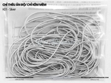 Túi 10g chỉ thêu ấn độ dạng kẽm tròn 1mm lì (matte) mềm