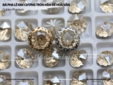 Đá pha lê kim cương tròn chóp nhọn cao cấp không đế 10mm