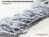 Dây Pha lê bánh cam size nhỏ 3*2mm màu hiếm