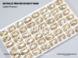 Đá pha lê rìu K9 size 9*14mm cao cấp đế dày