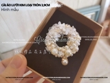 Cài áo lưới kim loại cài áo tròn mặt lưới 3.9cm