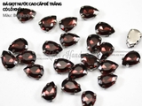Túi 5 hạt đá giọt nước, đế trắng size đại 18*25mm 20*30mm