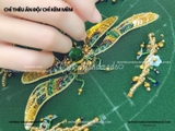Túi 10g chỉ thêu ấn độ dạng kẽm xoắn nhăn mềm 1,5mm
