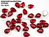 Túi 5 hạt đá giọt nước, đế trắng size đại 18*25mm 20*30mm