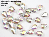 Túi 5 hạt đá giọt nước, đế trắng size đại 18*25mm 20*30mm