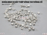 Túi 6 chiếc Khóa định vị dây thép vòng tay/vòng cổ
