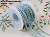 Túi 3m Dây đá đế kim loại cùng màu size 2mm