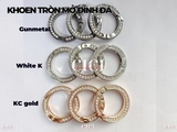 ĐÔI khoen mở móc khóa đính đá
