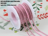Túi 3m Dây đá đế kim loại cùng màu size 2mm
