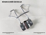 Bộ dụng cụ làm hoa lụa hoa vải 17 thanh nhiệt tạo hình cán gỗ (full hộp)