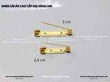 Ghim cài áo cao cấp mạ vàng 24k