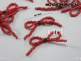 Set 2 chiếc Nơ cườm rủ 5cm