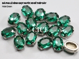 Đá bầu dục K9 đế thép dày có lỗ khâu