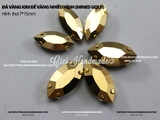 Hạt đá vàng kim đế vàng nhiều hình (Mined gold)