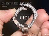 ĐÔI khoen mở móc khóa đính đá