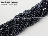 Dây pha lê bánh cam đen, trắng phủ xà cừ nhiều size