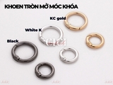 ĐÔI khoen mở móc khóa đính đá