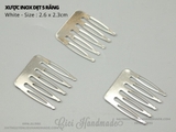 Xược inox dẹt 5 răng sie nhỏ 2.6 x 2.3cm