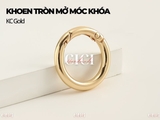ĐÔI khoen mở móc khóa đính đá