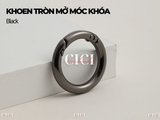 ĐÔI khoen mở móc khóa đính đá
