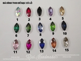 Túi 10 hạt đá thoi đế trắng có lỗ link 1/2