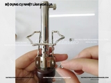 Bộ dụng cụ làm hoa lụa hoa vải 17 thanh nhiệt tạo hình cán gỗ (full hộp)