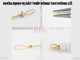 Túi 6 chiếc Khóa định vị dây thép vòng tay/vòng cổ
