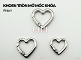 ĐÔI khoen mở móc khóa đính đá
