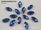 Túi 10 hạt đá thoi đế trắng có lỗ link 1/2