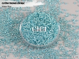 Cườm tròn trong suốt lõi bạc 3mm