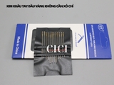 Vỉ 12 Kim khâu tay đầu vàng không cần xỏ chỉ