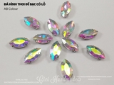 Túi 10 hạt đá thoi đế trắng có lỗ link 1/2