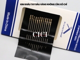 Vỉ 12 Kim khâu tay đầu vàng không cần xỏ chỉ
