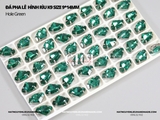 Đá pha lê rìu K9 size 9*14mm cao cấp đế dày