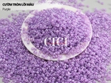 Cườm tròn đục lõi màu 2mm