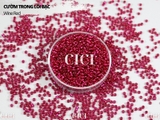 Cườm tròn trong suốt lõi bạc 3mm